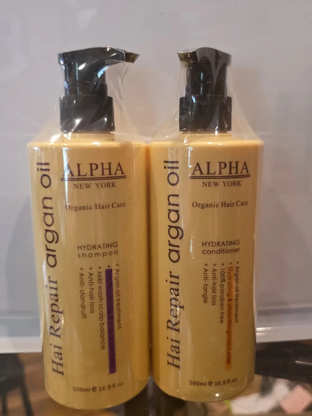 Hydrating Argan Oil Shampoo & Conditioner Set - Cream (2 Pack)